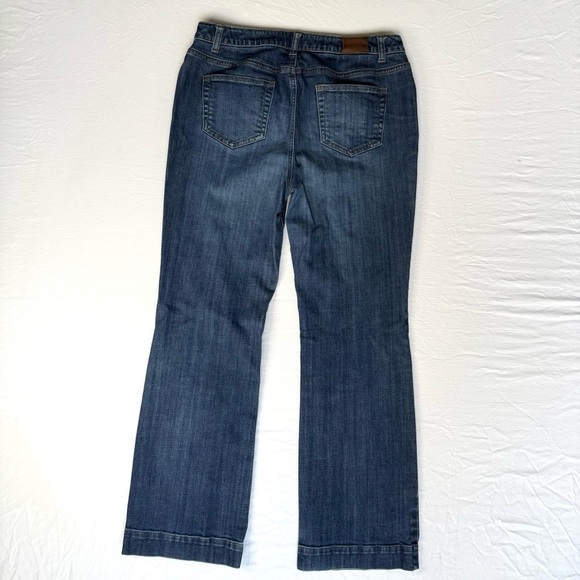 Lands’ End Original Fit Modern Waist Boot Leg Denim Jeans size 10 - Picture 3 of 12